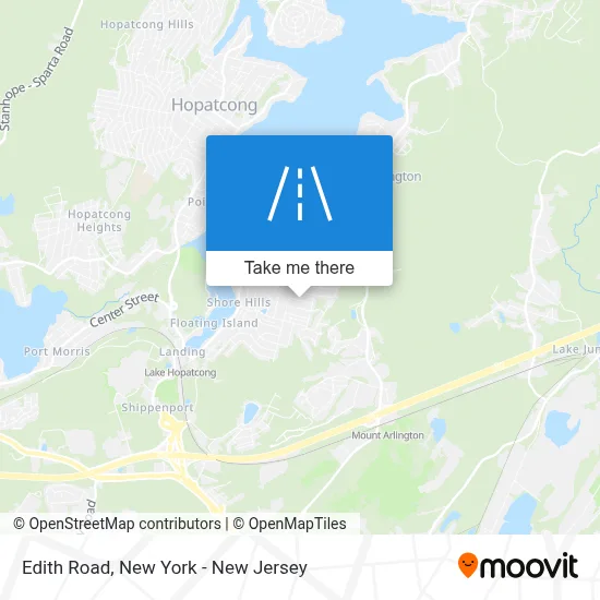 Edith Road map