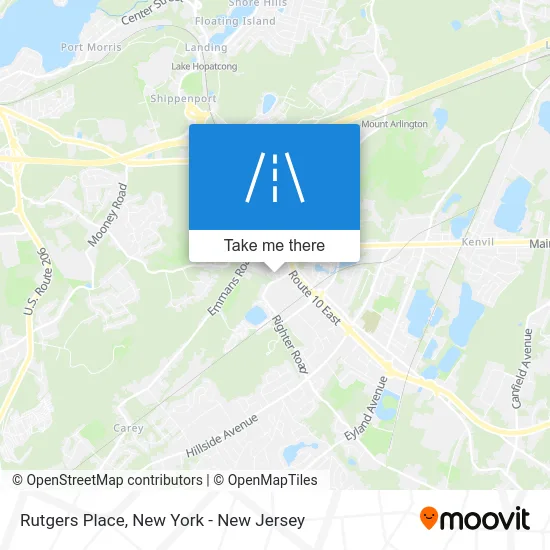 Rutgers Place map