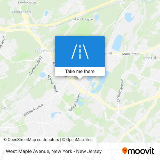 West Maple Avenue map