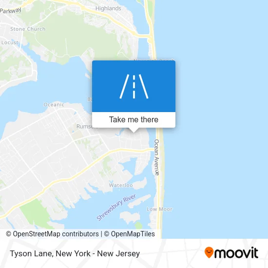 Tyson Lane map