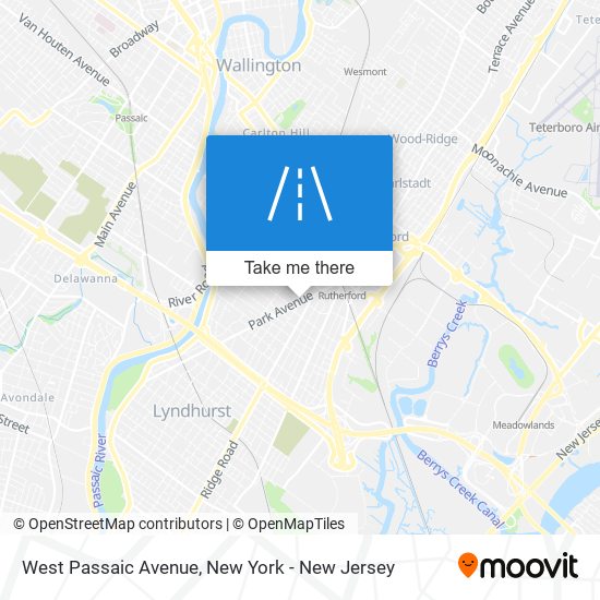 Mapa de West Passaic Avenue