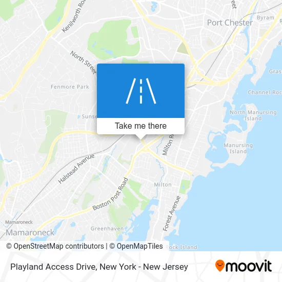 Playland Access Drive map