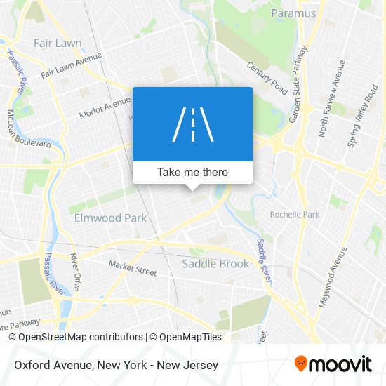 Mapa de Oxford Avenue