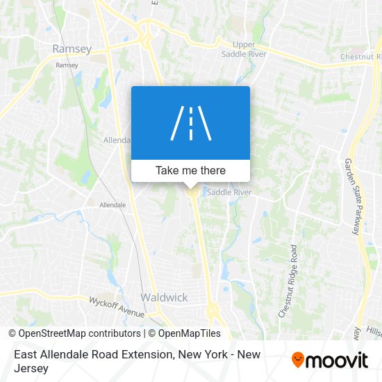 East Allendale Road Extension map
