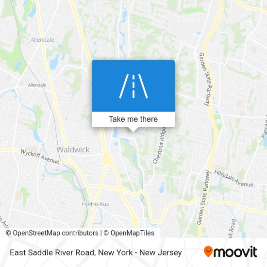 East Saddle River Road map