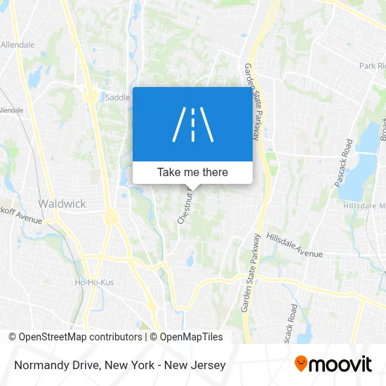 Normandy Drive map