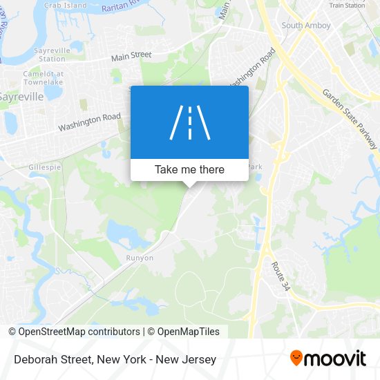 Mapa de Deborah Street