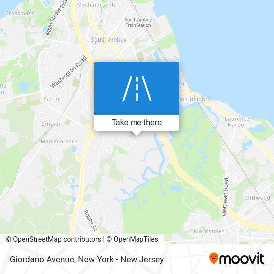 Mapa de Giordano Avenue
