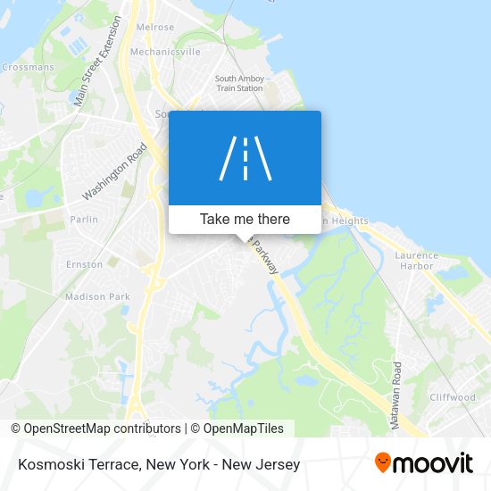 ¿Cómo llegar a Kosmoski Terrace, Sayreville, Nj en Autobús, Tren o Metro?