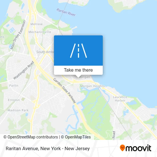 Mapa de Raritan Avenue