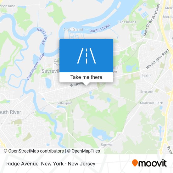 Mapa de Ridge Avenue
