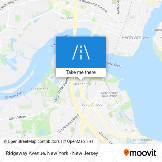 Mapa de Ridgeway Avenue