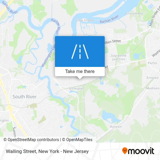 Walling Street map