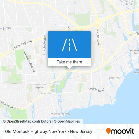 Old Montauk Highway map