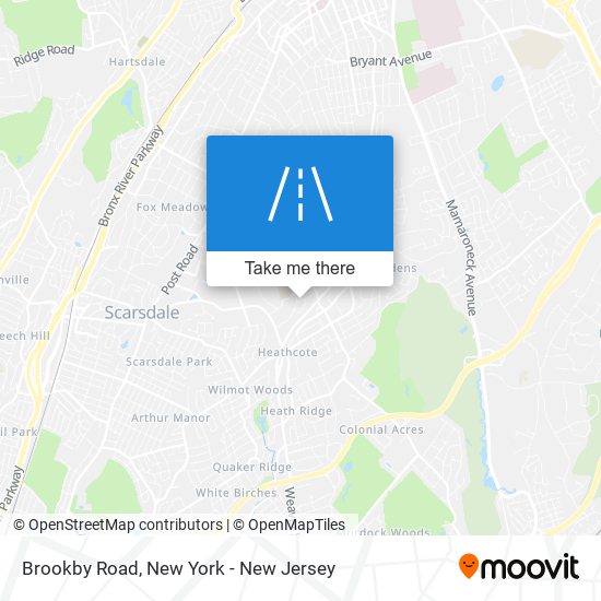 Brookby Road map