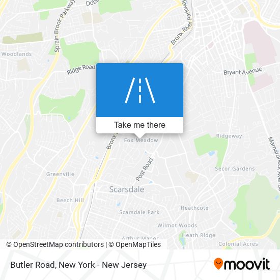 Butler Road map