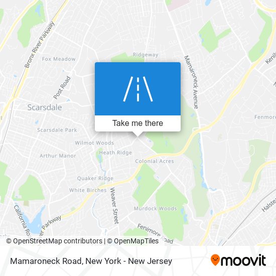 Mamaroneck Road map