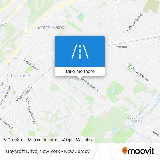 Mapa de Gaycroft Drive