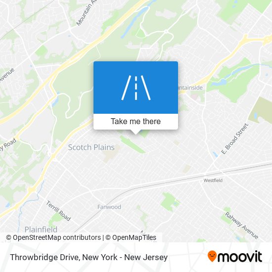 Throwbridge Drive map