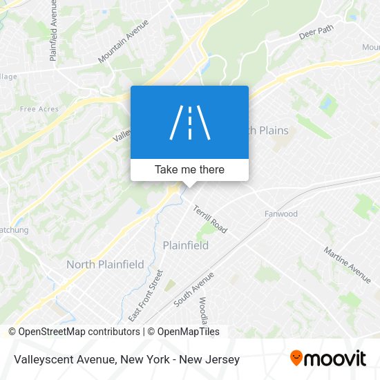 Mapa de Valleyscent Avenue