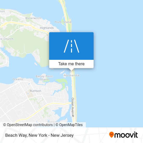 Beach Way map