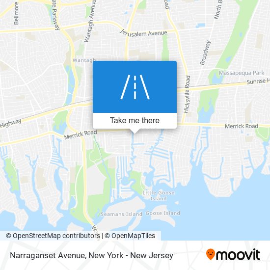 Narraganset Avenue map