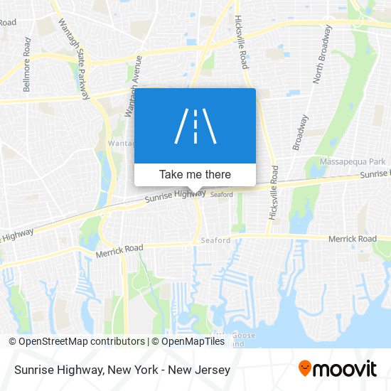 Sunrise Highway map