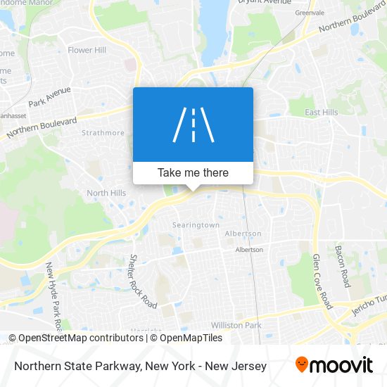 Northern State Parkway map