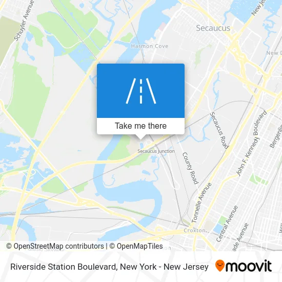 Riverside Station Boulevard map