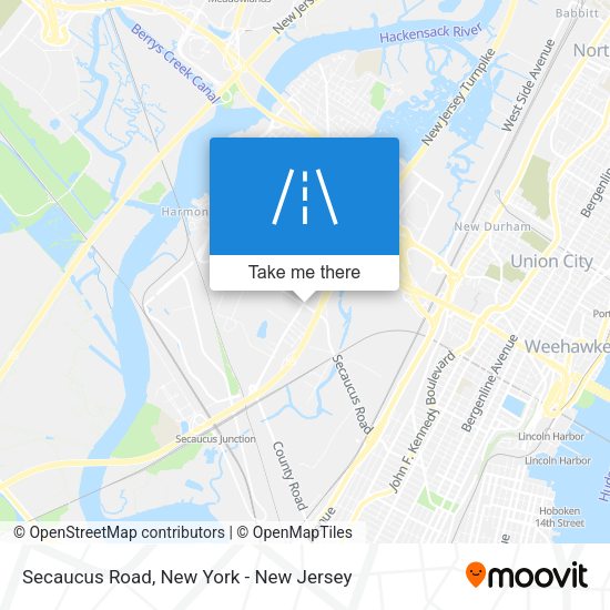 Secaucus Road map