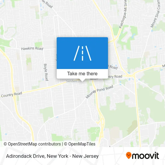 Adirondack Drive map