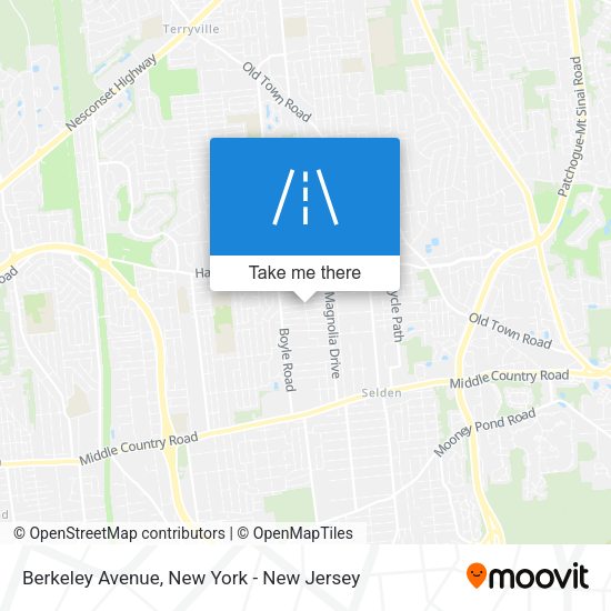 Mapa de Berkeley Avenue