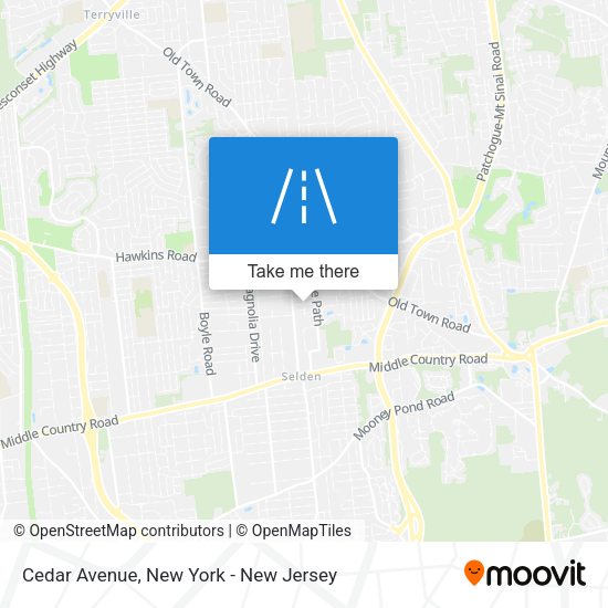 Mapa de Cedar Avenue
