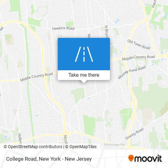 College Road map