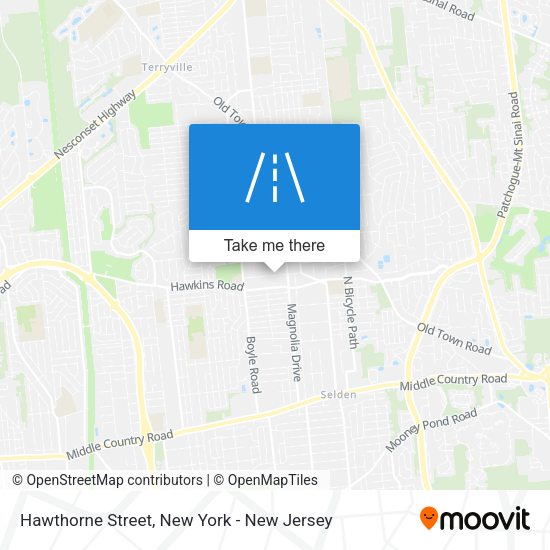 Mapa de Hawthorne Street
