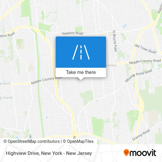 Highview Drive map