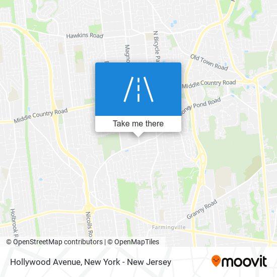 Hollywood Avenue map