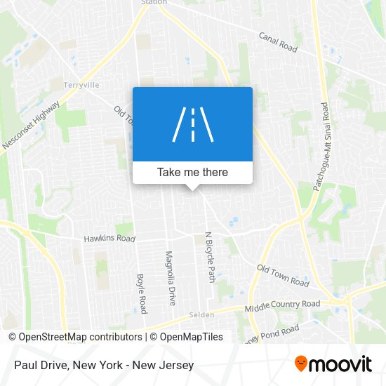 Paul Drive map