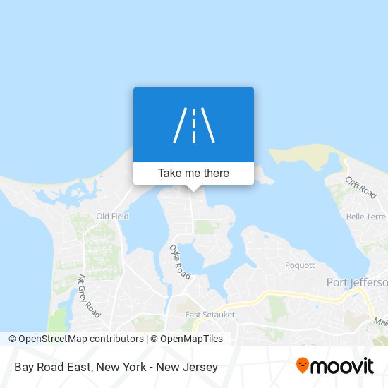 Bay Road East map