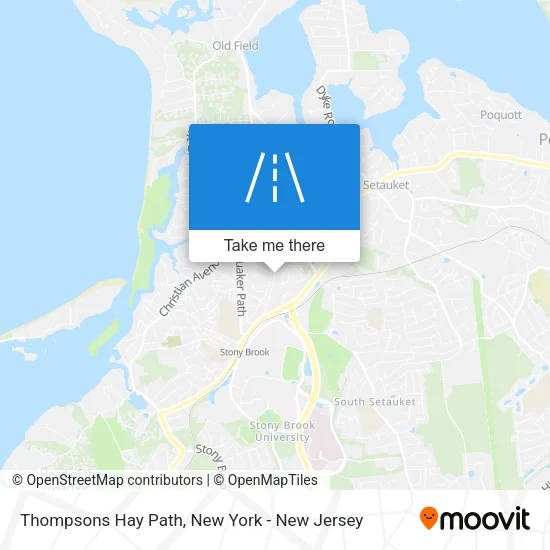 Thompsons Hay Path map