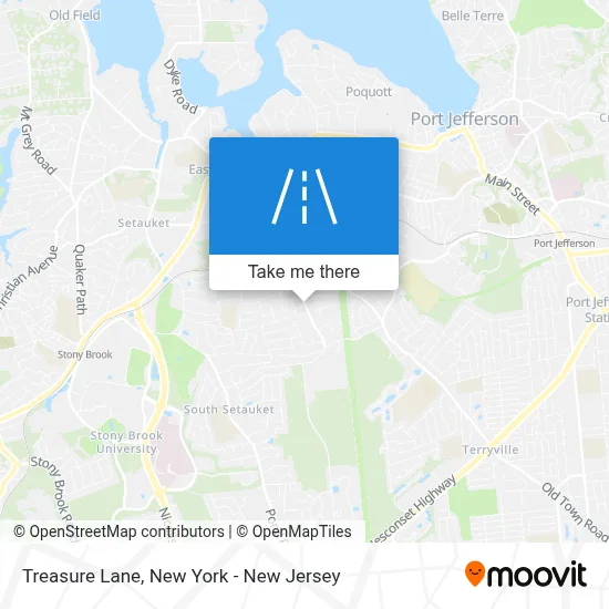 Treasure Lane map