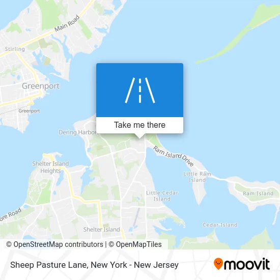 Sheep Pasture Lane map