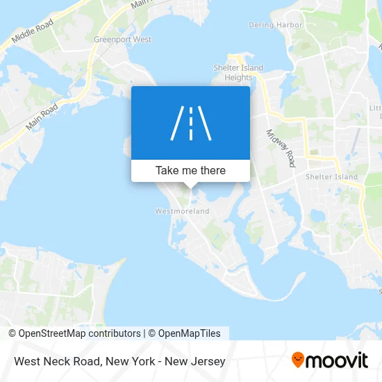 West Neck Road map