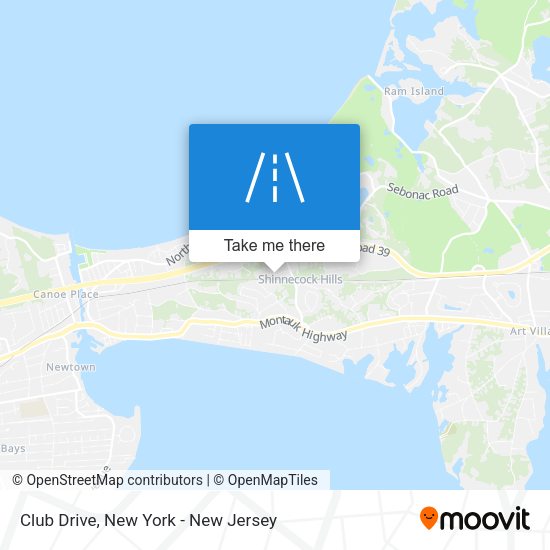 Club Drive map