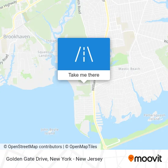 Golden Gate Drive map