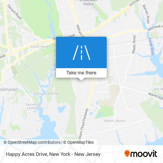 Happy Acres Drive map