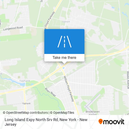 Mapa de Long Island Expy North Srv Rd