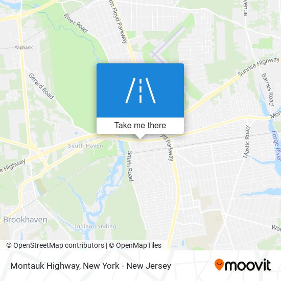 Mapa de Montauk Highway