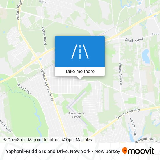 Yaphank-Middle Island Drive map