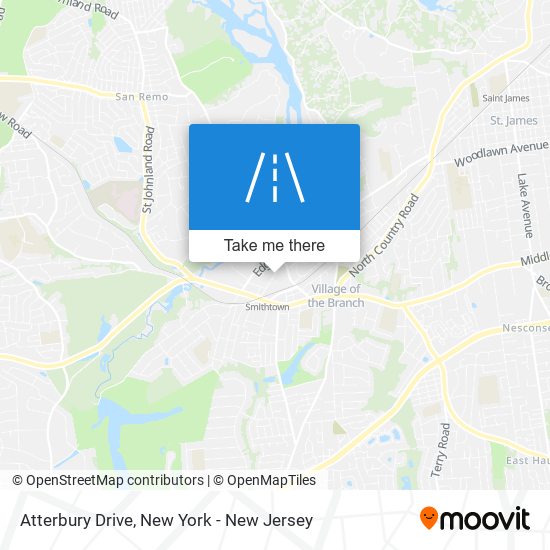 Atterbury Drive map